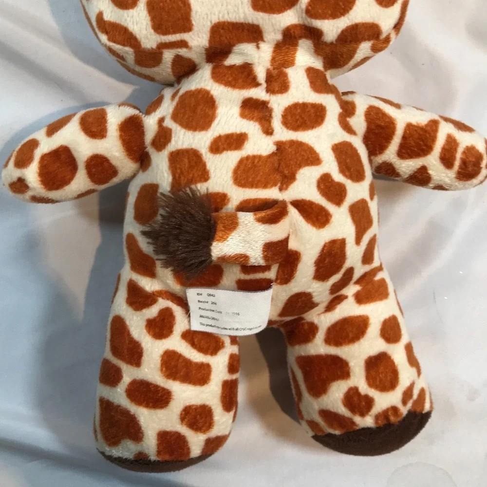 Kellytoy Plush Stuffed Animal Lot Giraffe and Tiger 7 Inch Small Soft Toys 2016